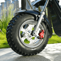 Roue avant et fourche de l'eHoodax 05WQ