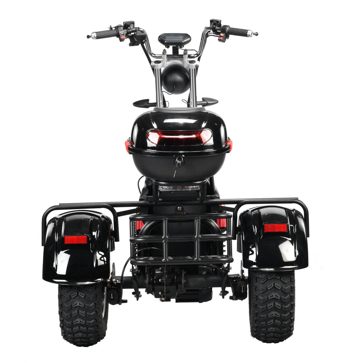 Tricycle électrique eHoodax 05WQ vu de l'arrière