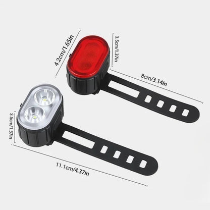 Främre & bakre lampa kit cykel - Tillbehör - Wheelyshop