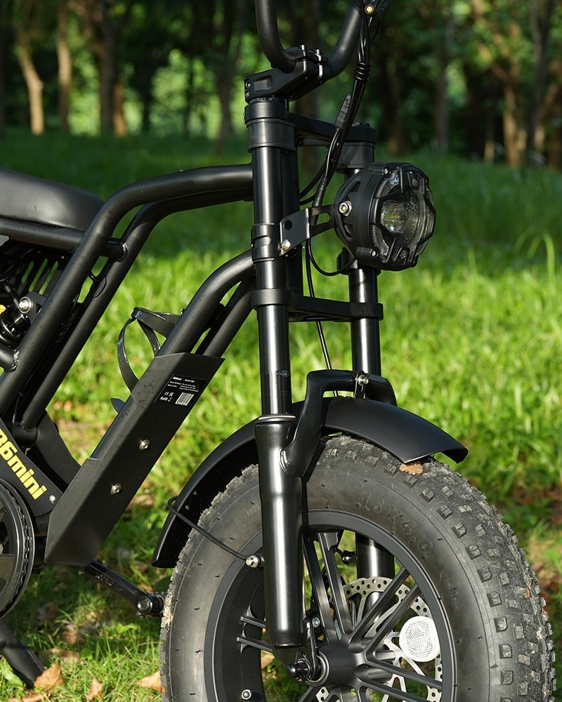 Roue avant et fourche du Hidoes B6 Mini