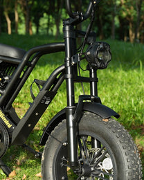 Roue avant et fourche du Hidoes B6 Mini