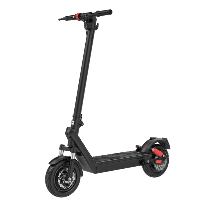 Trottinette électrique HX X9B vue de trois-quarts avant