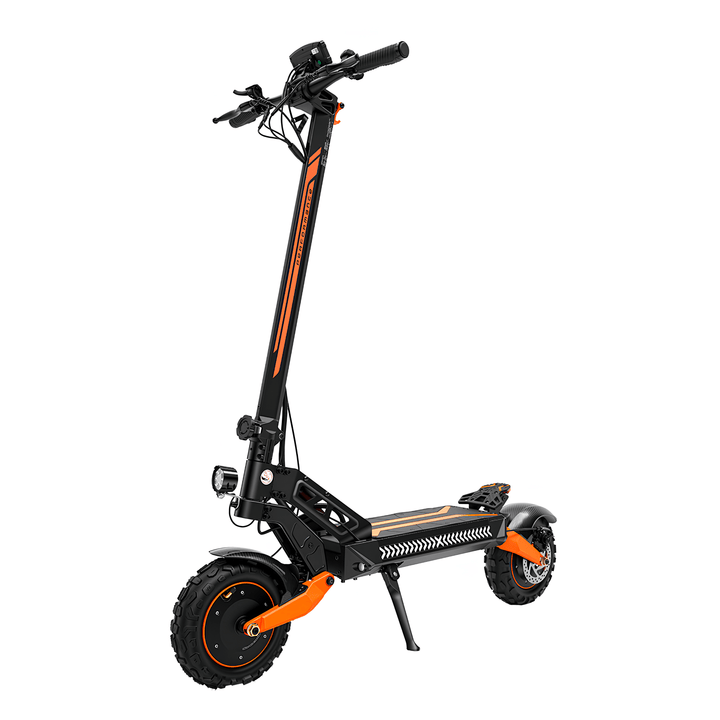Trottinette électrique iScooter W12 vue de trois-quarts avant