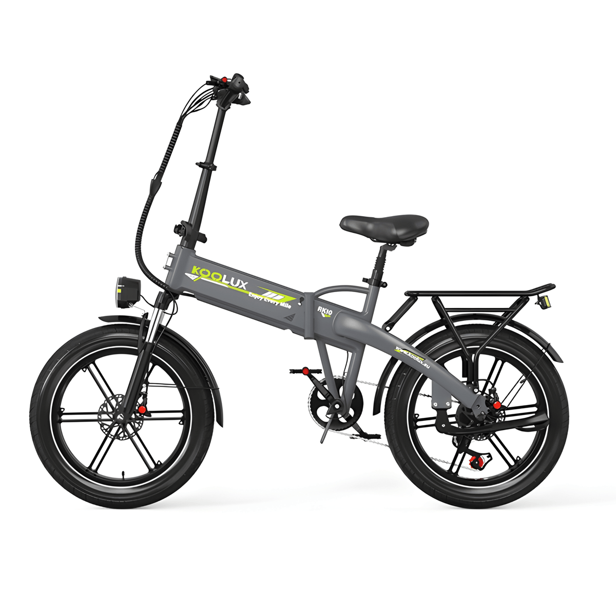 Vélo électrique pliant fat bike KOOLUX RK10 vu de trois-quarts avant