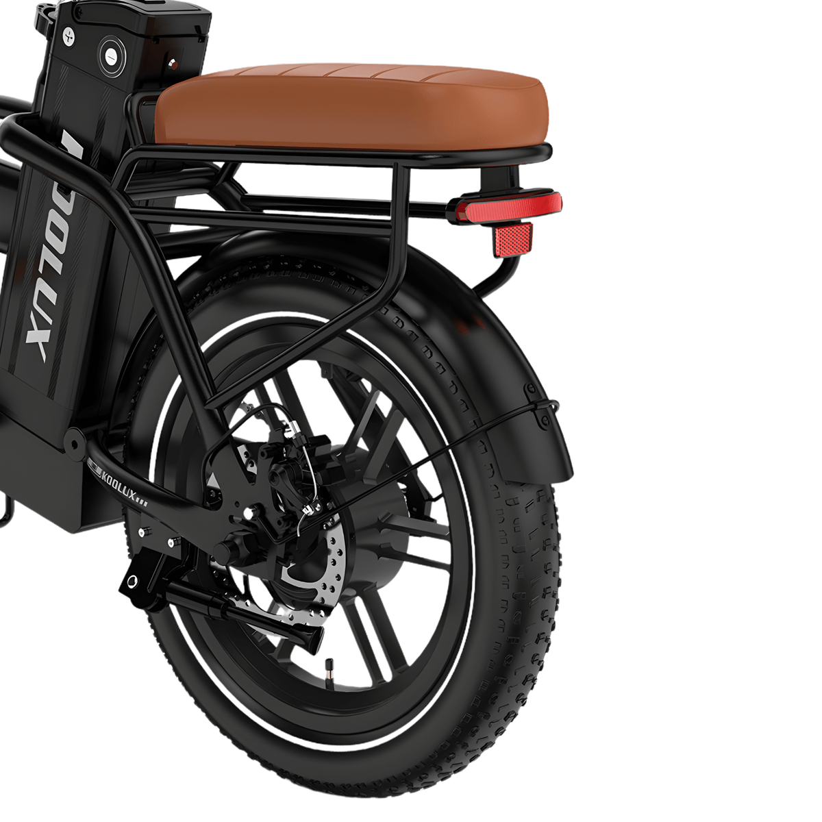 Vélo électrique pliant fat bike KOOLUX X10 vu de l'arrière
