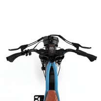 Guidon du KOOLUX X9 Mini avec écran et commandes coloris bleu