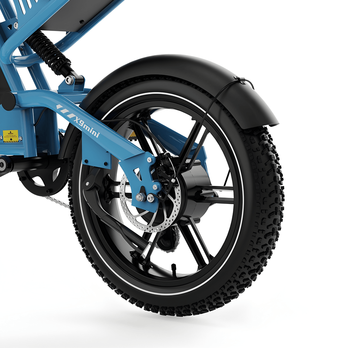 Roue arrière du KOOLUX X9 Mini coloris bleu