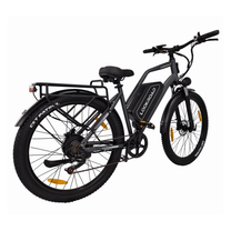Vélo électrique fat bike LOOKROAD L28 Max vu de trois-quarts avant coloris gris