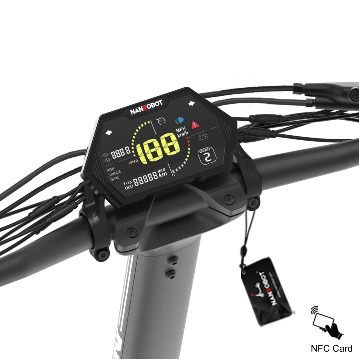 Gros plan sur l'écran de la Nanrobot LS7+