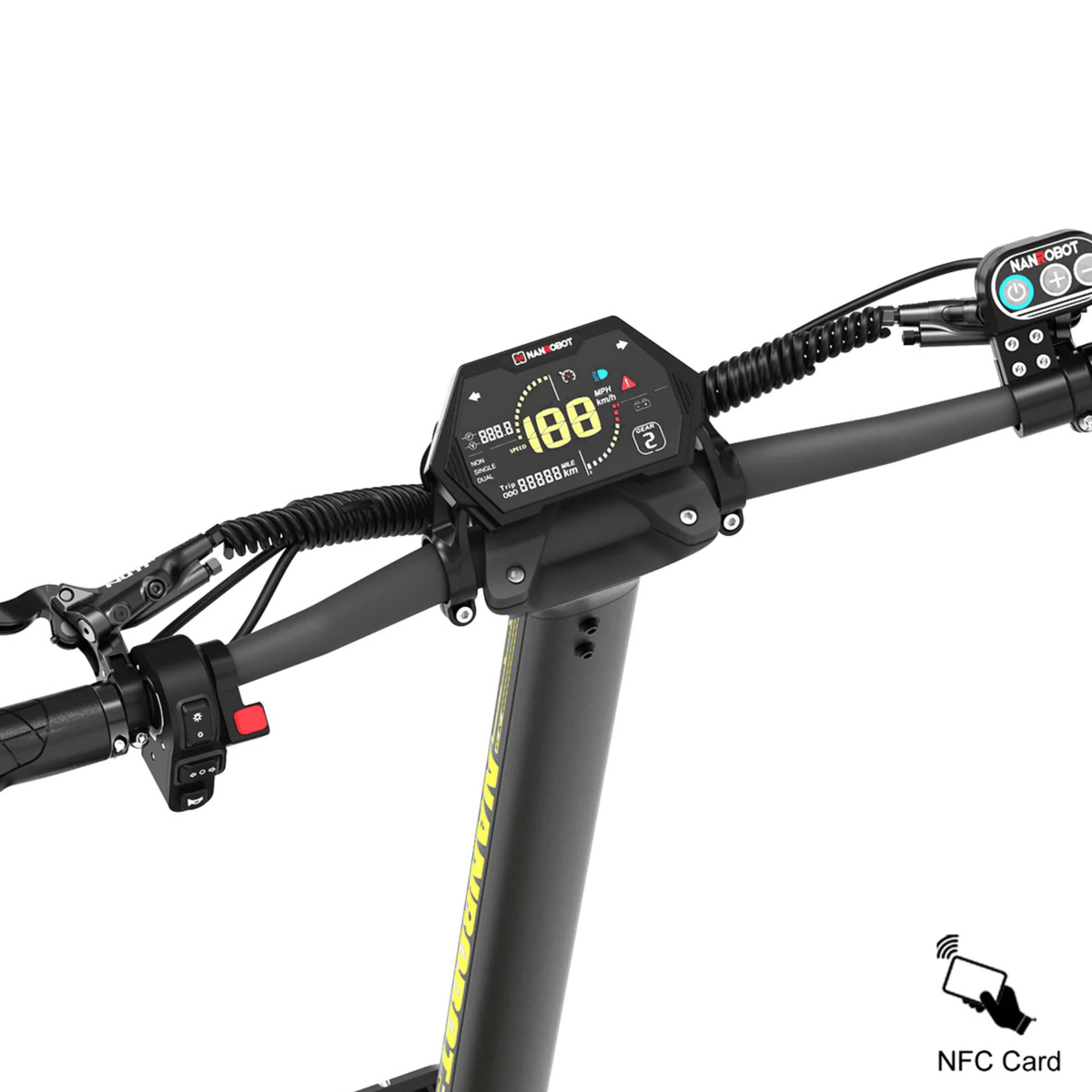 Gros plan sur l'écran de la Nanrobot LS7+