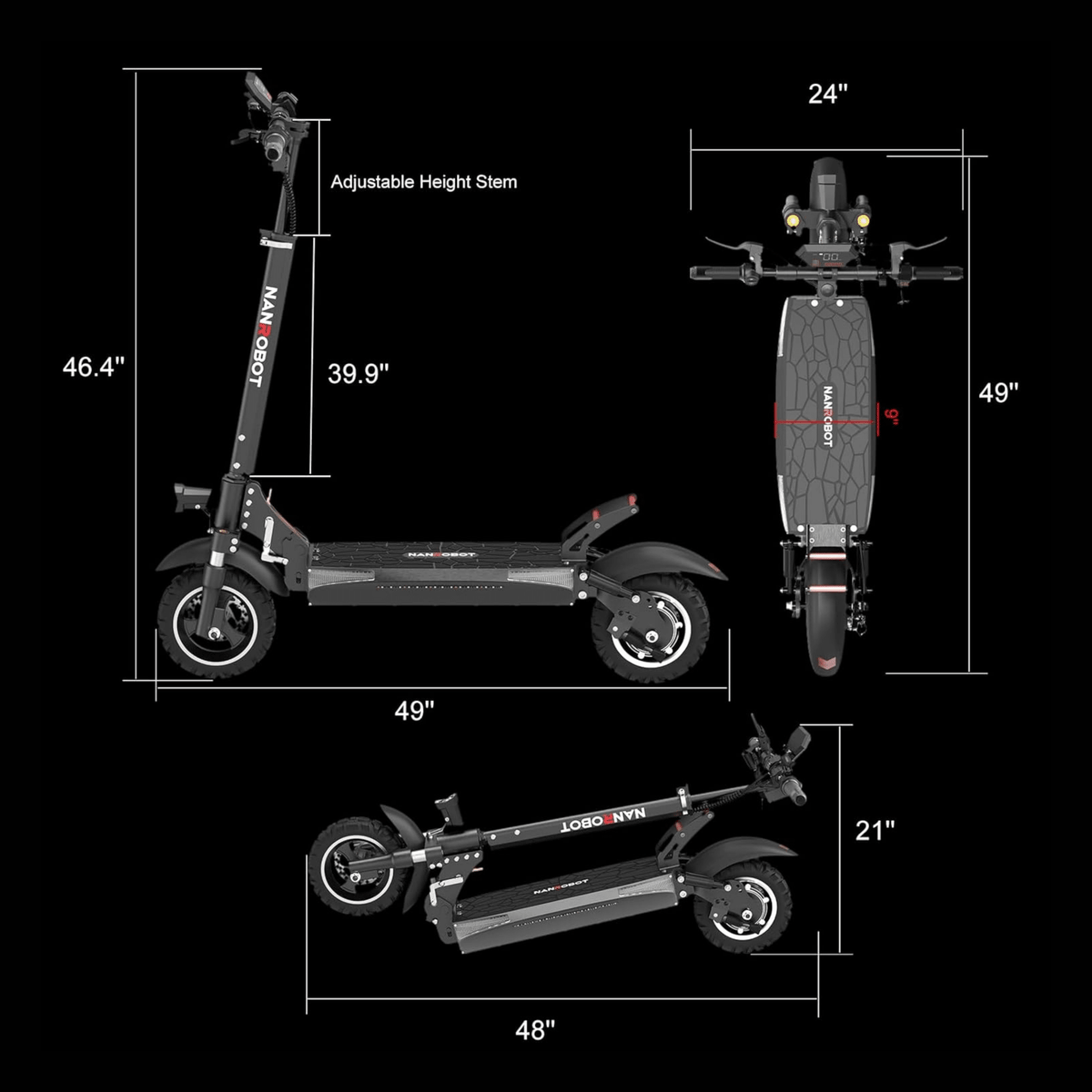 Nanrobot T1 - Trottinette électrique - Wheelyshop