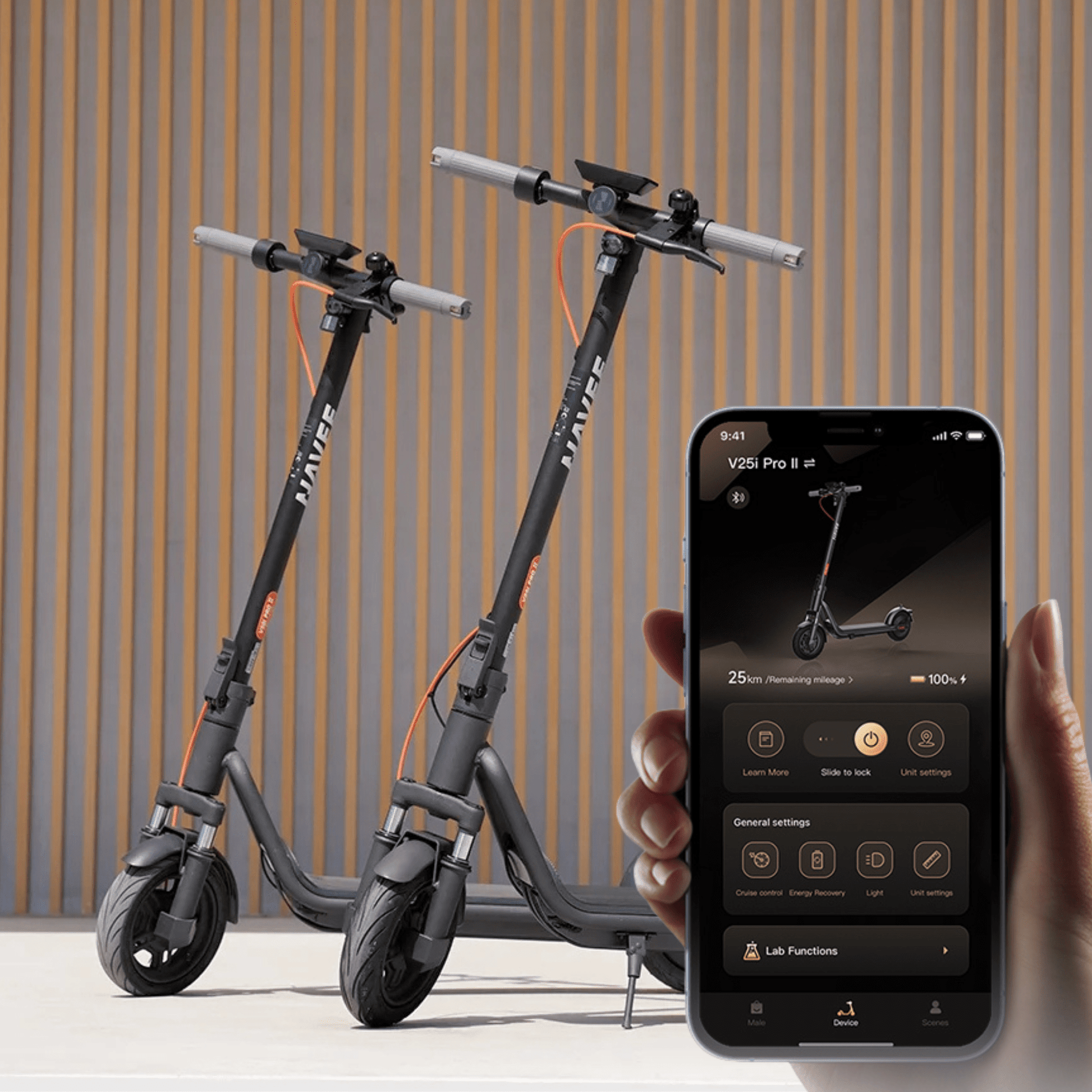 NAVEE V25i Pro II - Elsparkcykel - Wheelyshop