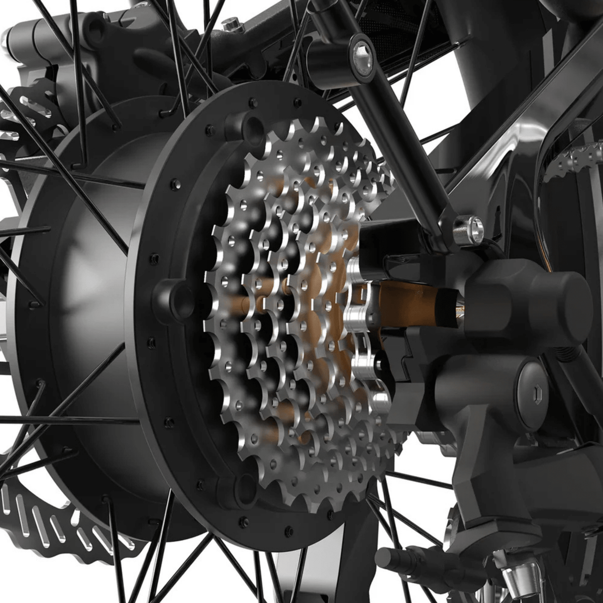 Dérailleur et chaîne de l'Onemile E2