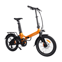 Vélo électrique pliant Onemile E2 vu de trois-quarts avant coloris orange