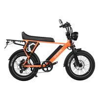 Vélo électrique fat bike Onemile P40 Pro vu de profil coloris orange