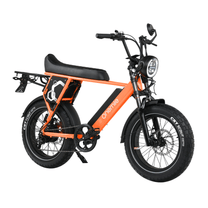 Vélo électrique fat bike Onemile P40 Pro vu de trois-quarts avant coloris orange