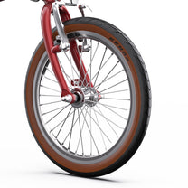 Roue avant et fourche de l'OneSport OT02