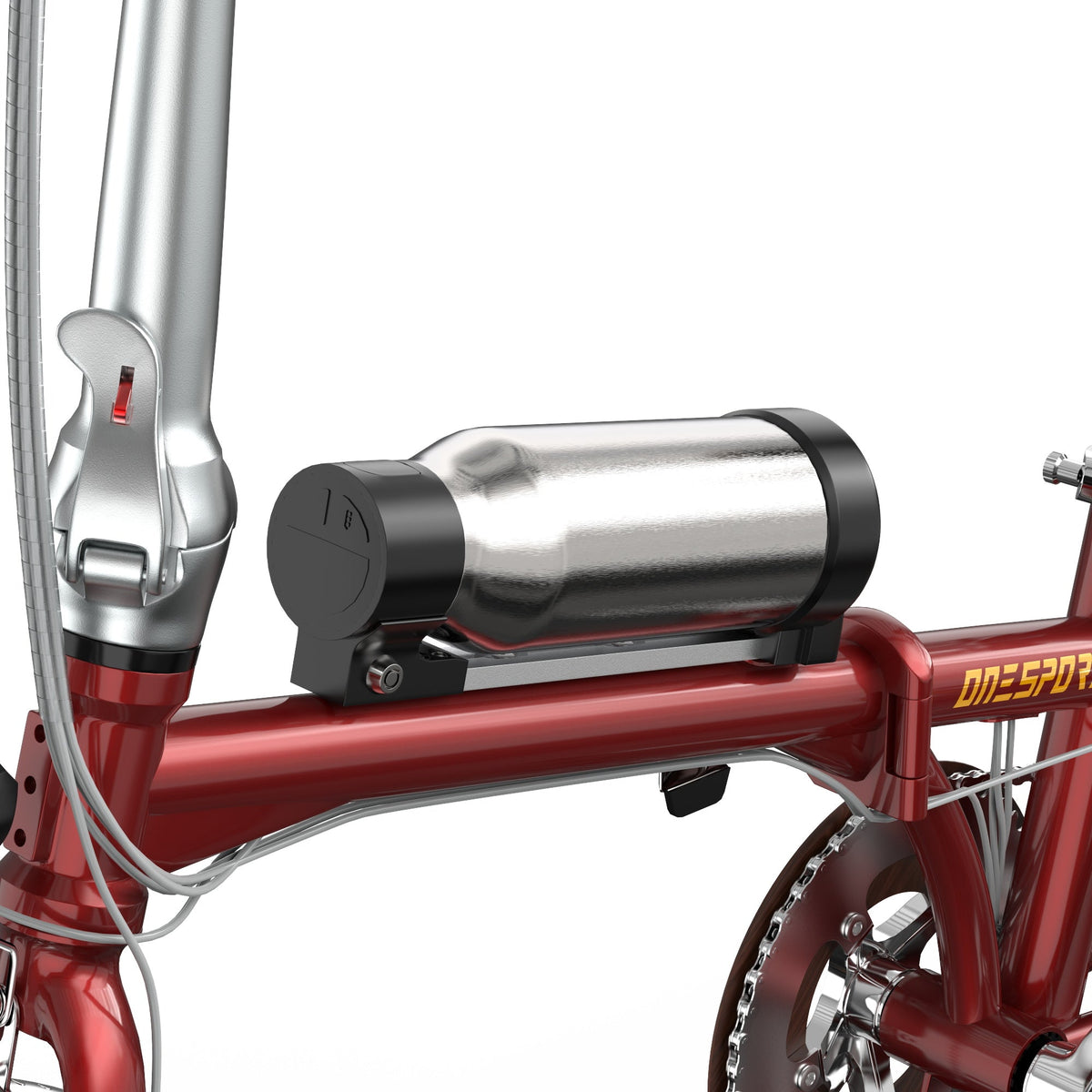 Colonne de direction de l'OneSport OT02 Pro coloris rouge