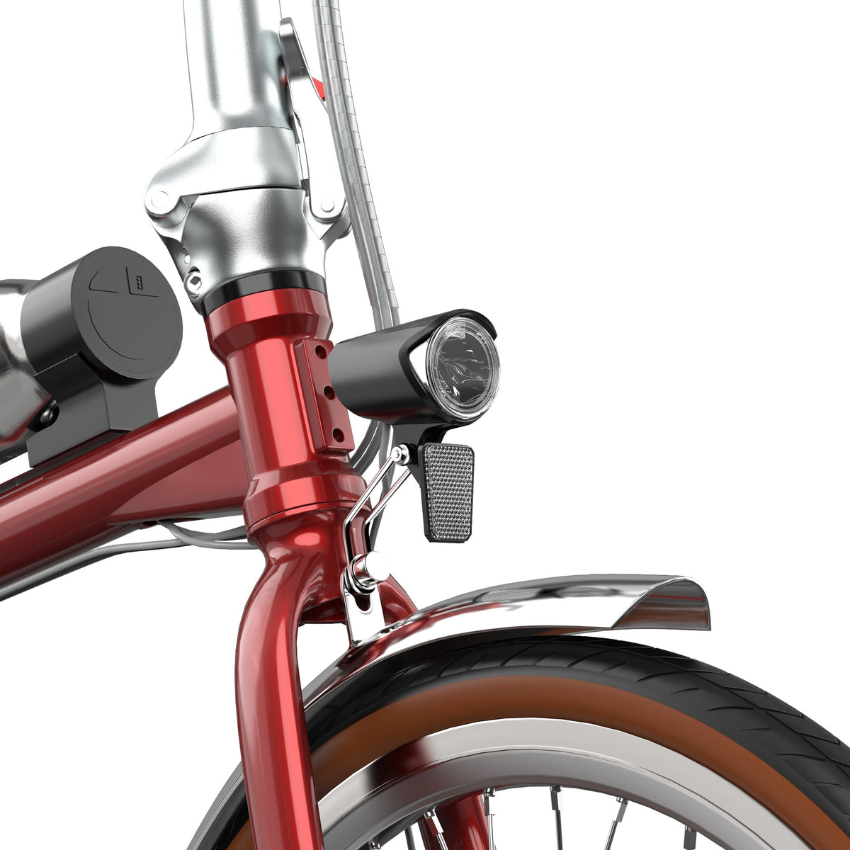 Phare avant de l'OneSport OT02 Pro coloris rouge