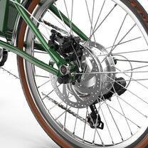 Roue arrière de l'OneSport OT02 Pro coloris vert