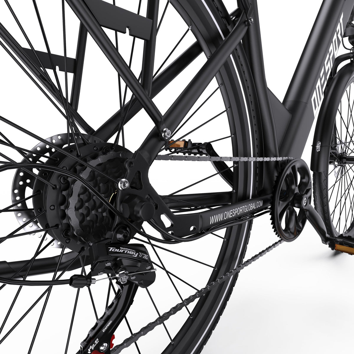 Moteur-roue de l'OneSport OT12 coloris noir