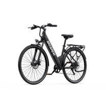 Vélo électrique OneSport OT12 vu de trois-quarts avant coloris noir