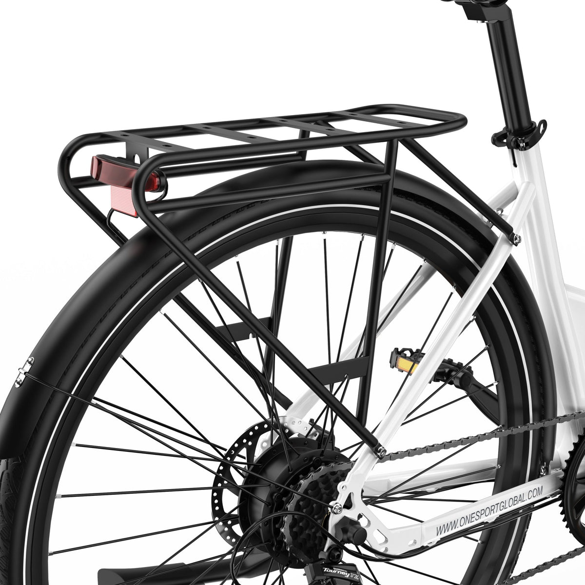 Porte-bagages de l'OneSport OT12 coloris blanc