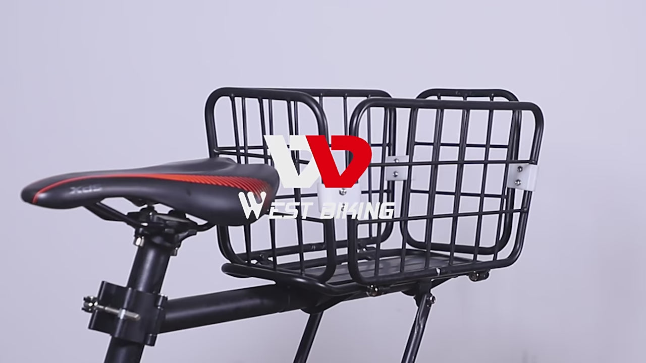 Smart pakethållare cykel med korg video