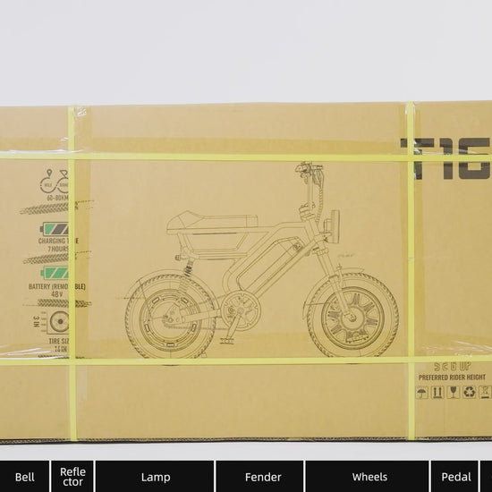 Unboxing video - URLIFE T16 16*3.0 Inch Fat Tire Electric Bike