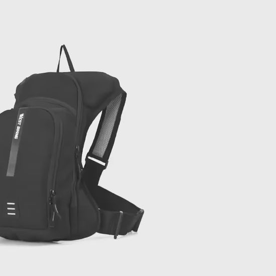 Smart ryggsäck med vätskeblåsa video