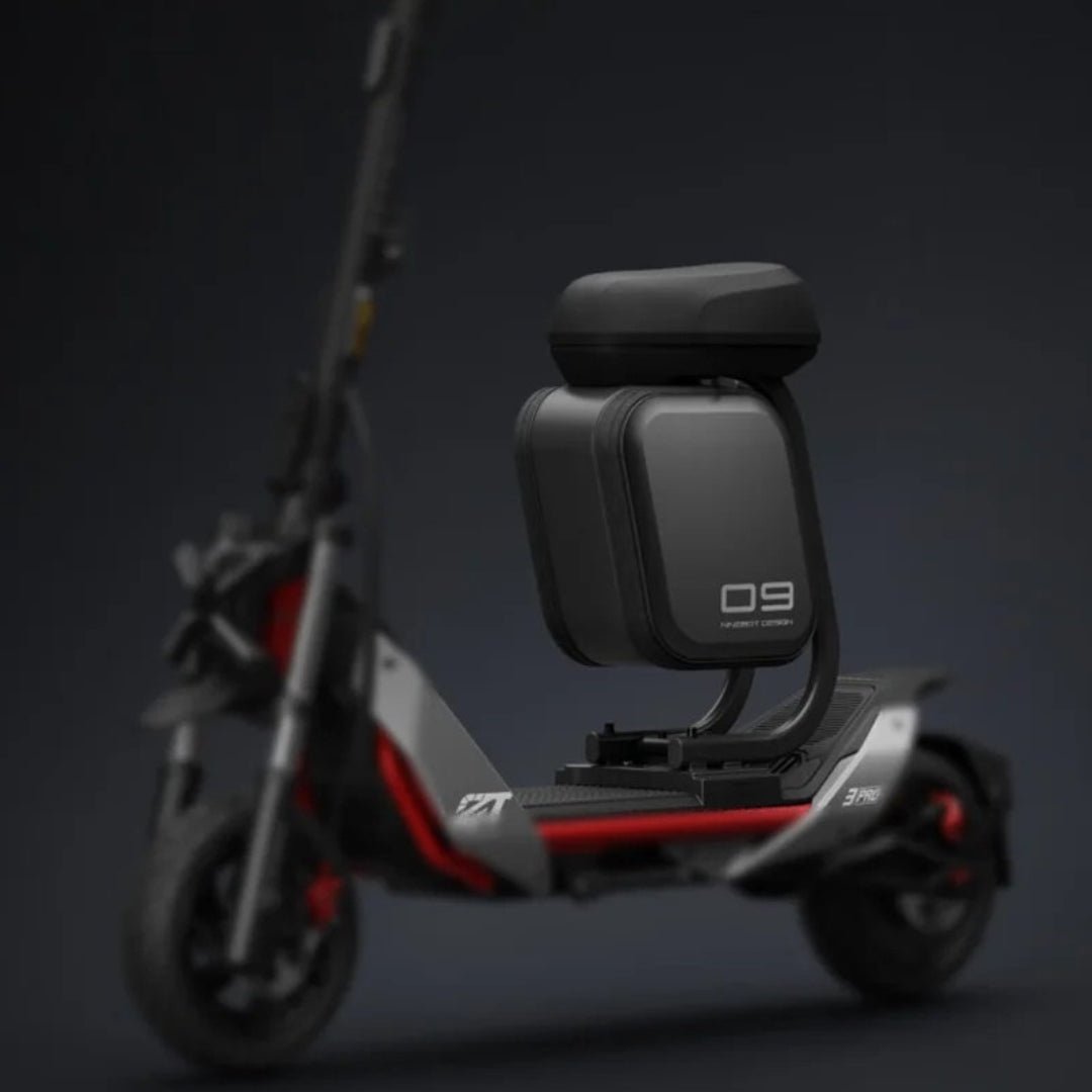 Selle pour Ninebot ZT3/ZT3 Pro sur la trottinette électrique, vue de biais