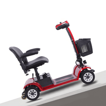 Scooter de mobilité SEEDREAM S-02 vu de profil coloris rouge