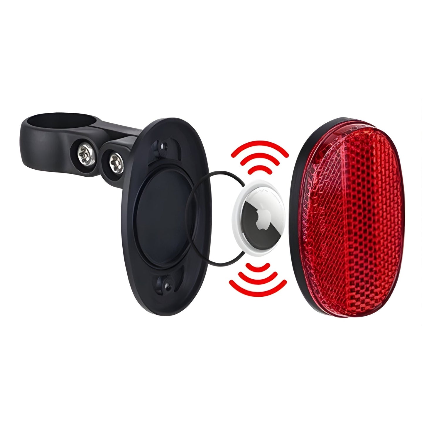 Smart bakre reflex med AirTag - hållare - Tillbehör - Wheelyshop