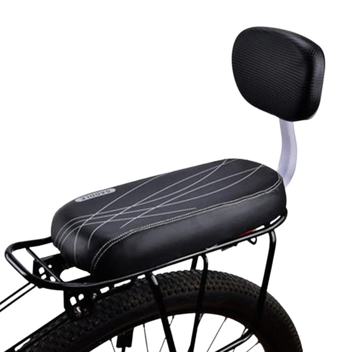 Selle supplémentaire intelligente pour vélo électrique en noir sur un vélo