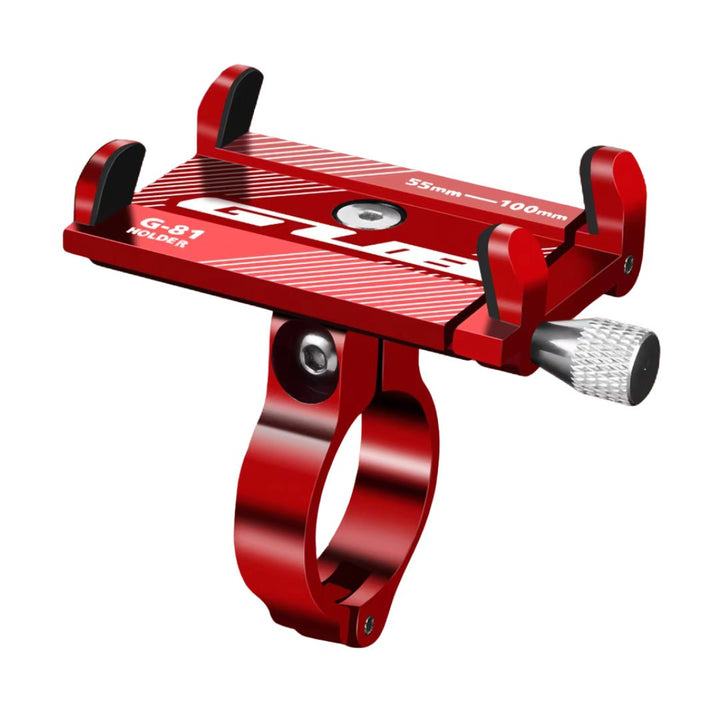 Support téléphone intelligent en métal en rouge