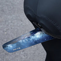 Garde-boue arrière pour vélo en bleu sur le vélo, vue de biais