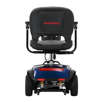 Scooter de mobilité Sweetrich S1 Sport vu de l'arrière coloris bleu