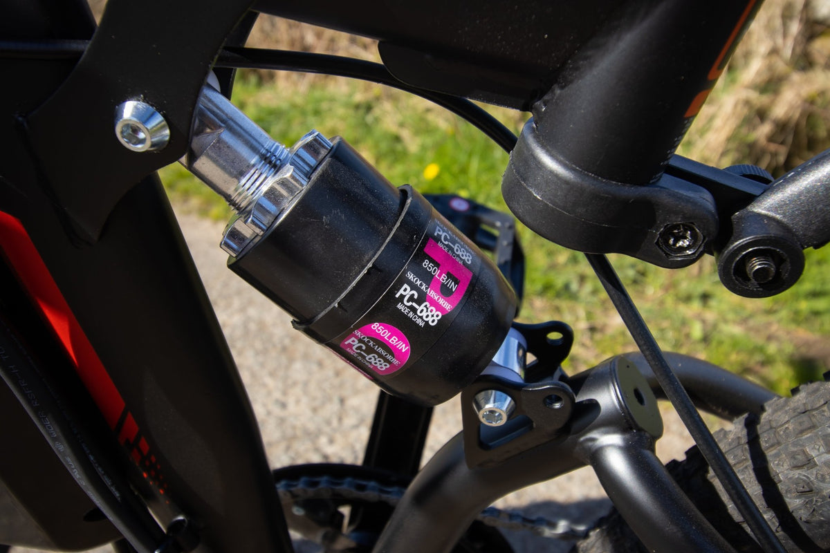 Suspension du VARUN M26-3 Pro en gros plan