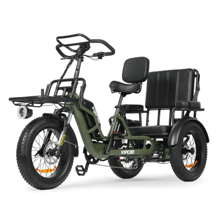 Tricycle électrique VIPCOO R1 vu de trois-quarts avant