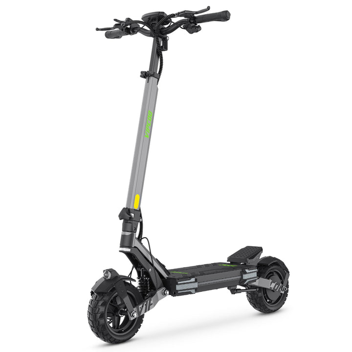 Trottinette électrique VIPCOO VS6 vue de trois-quarts avant