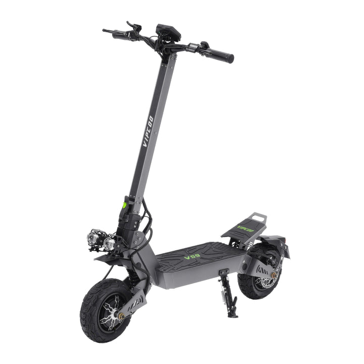 Trottinette électrique VIPCOO VS9 vue de trois-quarts avant