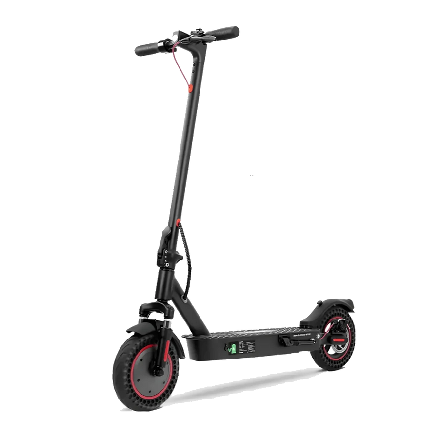 Trottinette électrique iScooter i9 Max vue de trois-quarts avant