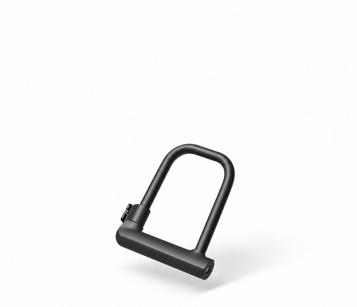 Antivol pour trottinette et vélo électriques chez Wheelyshop – antivol en U noir sur fond blanc