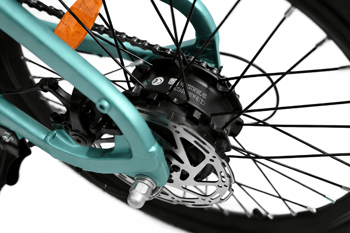 Moteur-roue du YANGOR H19 coloris bleu clair