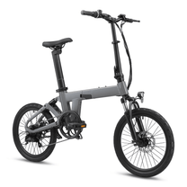 Vélo électrique pliant YANGOR H19 vu de trois-quarts avant coloris gris