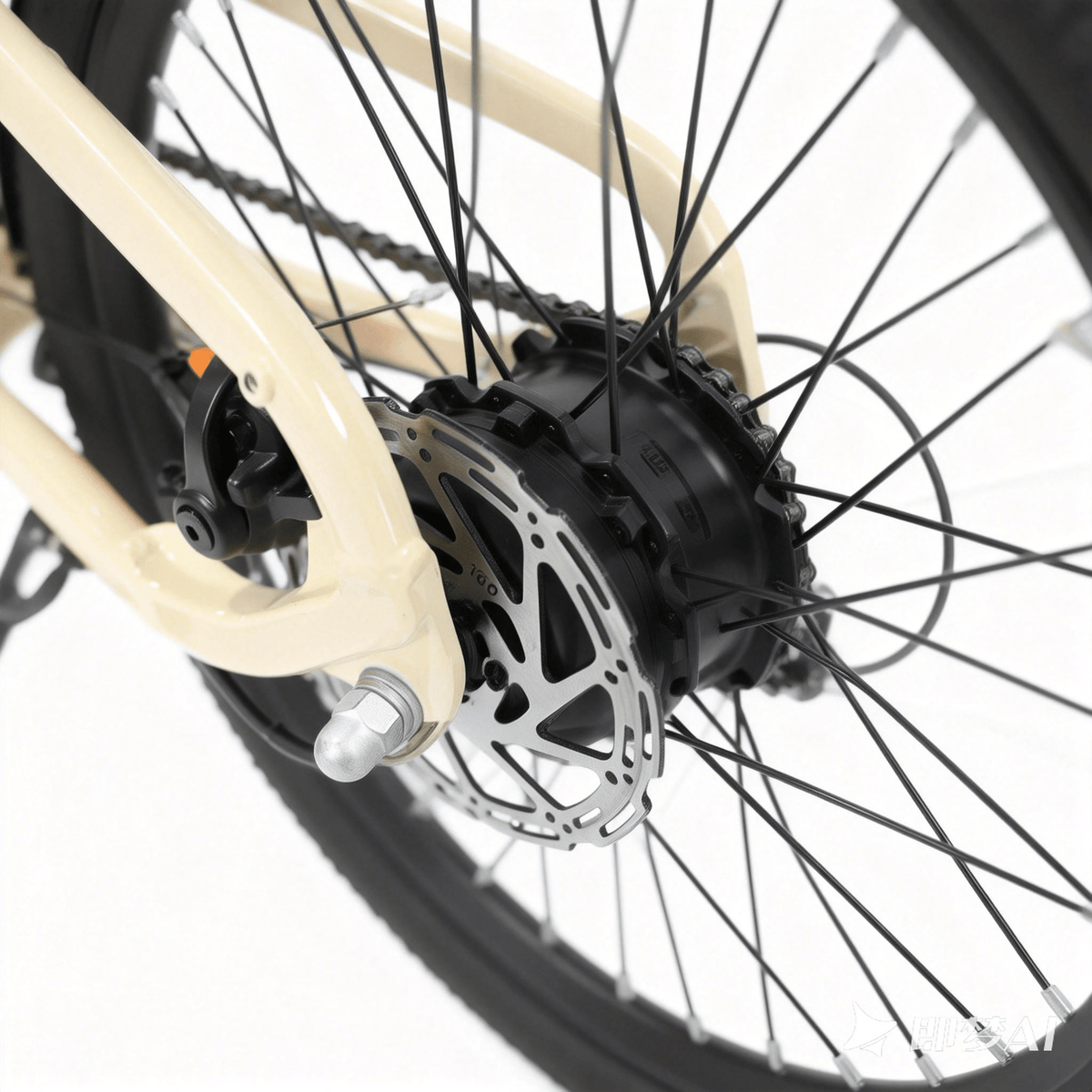 Moteur-roue du YANGOR H19 coloris beige