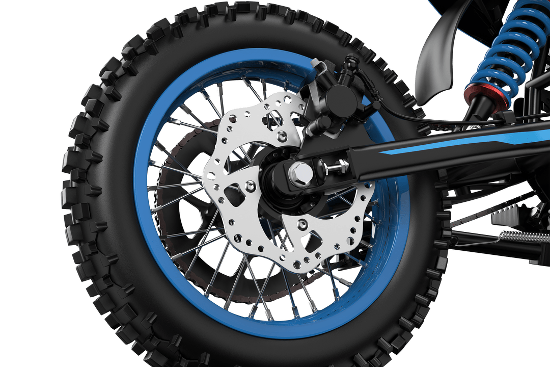 Roue arrière de la ZAWES S3 en gros plan